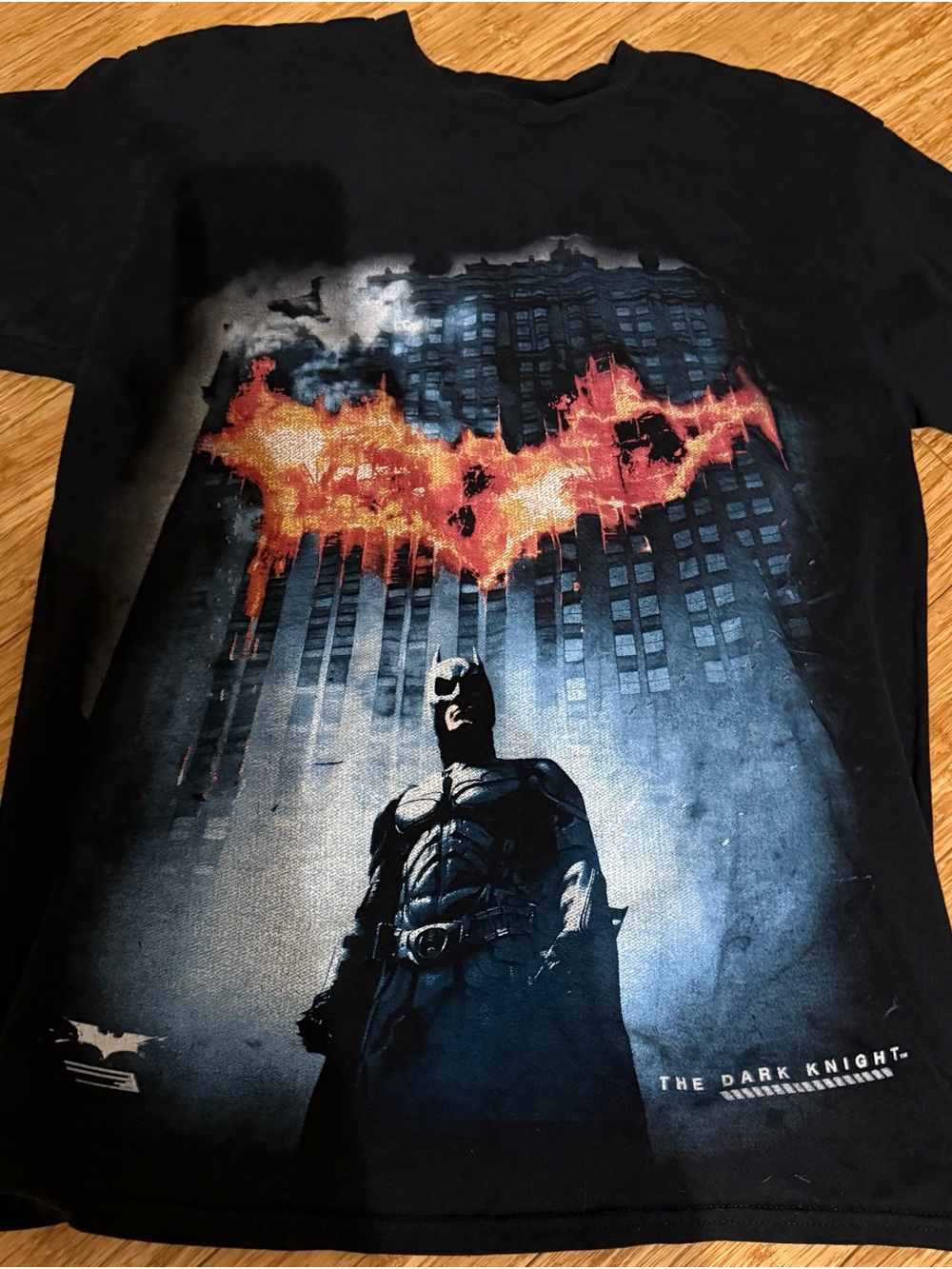 The Dark Knight Trilogy Men’s Teen Black Crewneck T-Shirt Size Medium